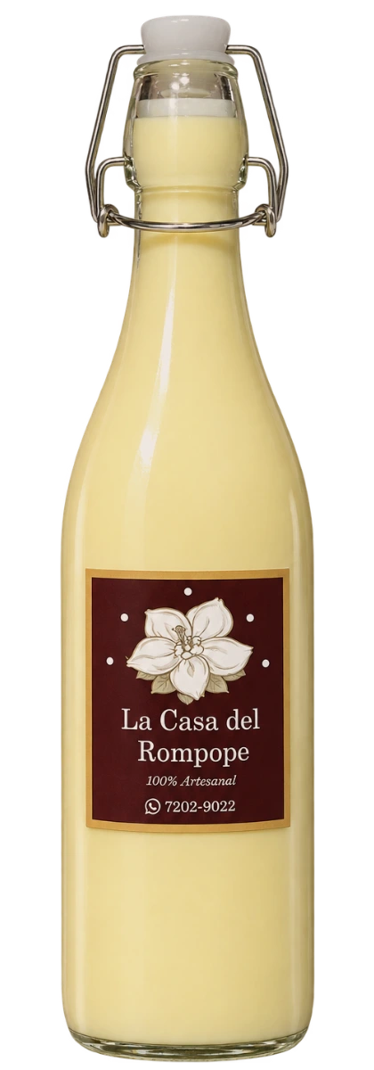 Botella de 1 litro de rompope